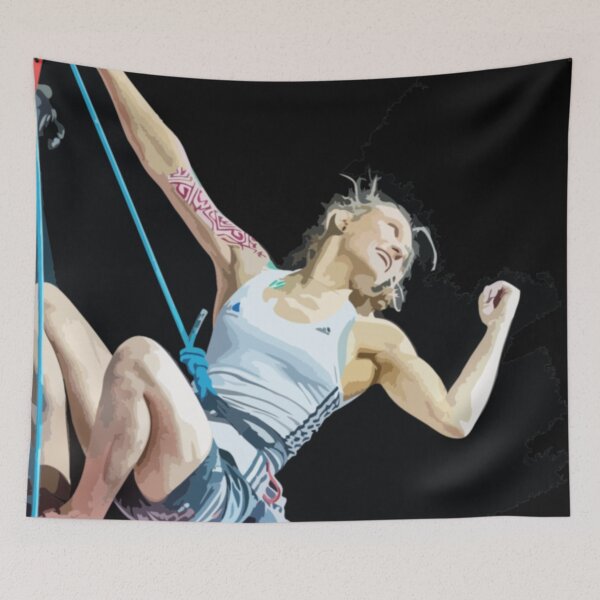 Item preview, Janja Garnbret Painting designed and sold by Positive Lad.