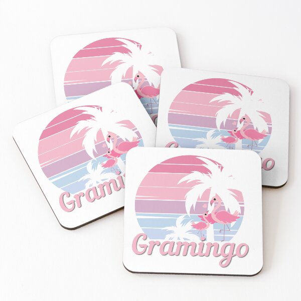 Item preview, Gramingo - Vintage Tropical Sunset, Grandma, Flamingo designed and sold by Sun Sand & Sea Art.