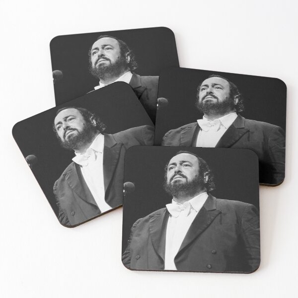 Item preview, Luciano Pavarotti - BW Photograph designed and sold by ConcertImages.