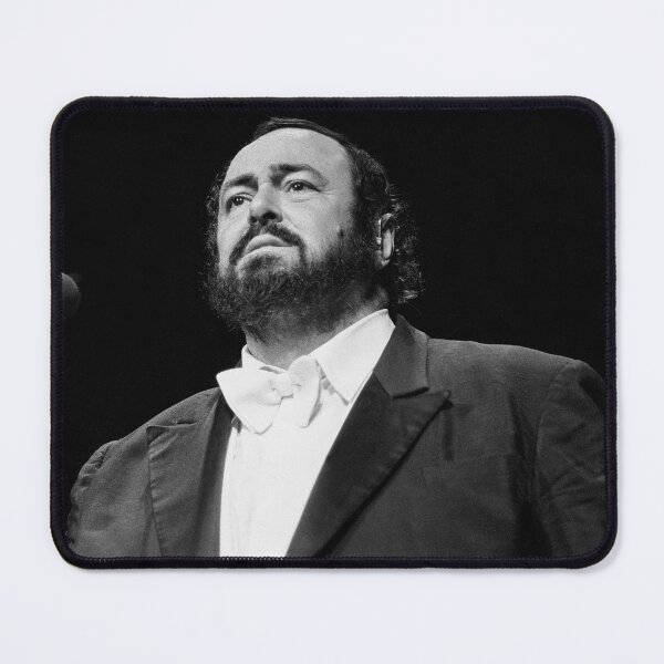 Item preview, Luciano Pavarotti - BW Photograph designed and sold by ConcertImages.