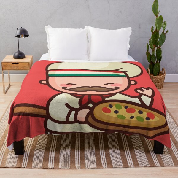 Item preview, Kawaii Cute Italian Pizza Chef Cartoon designed and sold by TwoTenDesign.