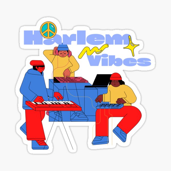 Lounging In Harlem Sticker