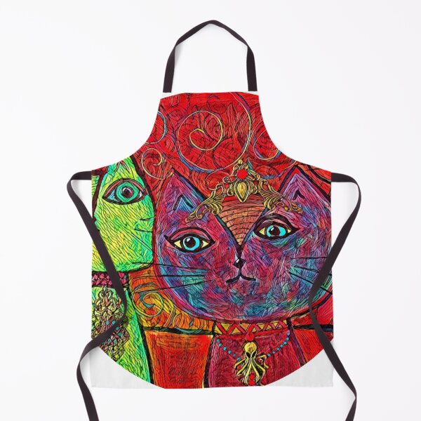 Item preview, 3 Cosmic Cats with Jewels and an Octopus Necklace designed and sold by Mary Egan.