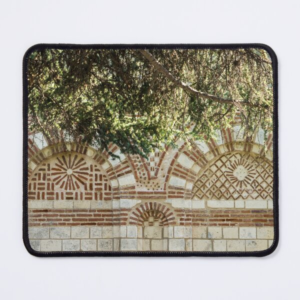 Item preview, Brickwork Like Embroidery - Byzantine Designs of Red Bricks and White Stones designed and sold by Georgia Mizuleva.