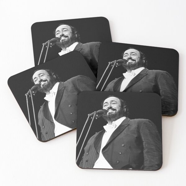 Item preview, Luciano Pavarotti - BW Photograph designed and sold by ConcertImages.