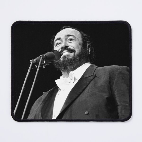 Item preview, Luciano Pavarotti - BW Photograph designed and sold by ConcertImages.