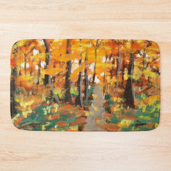 Item preview, Autumn Trees Fall  Forest Landscape Painting designed and sold by MadeByDiana.