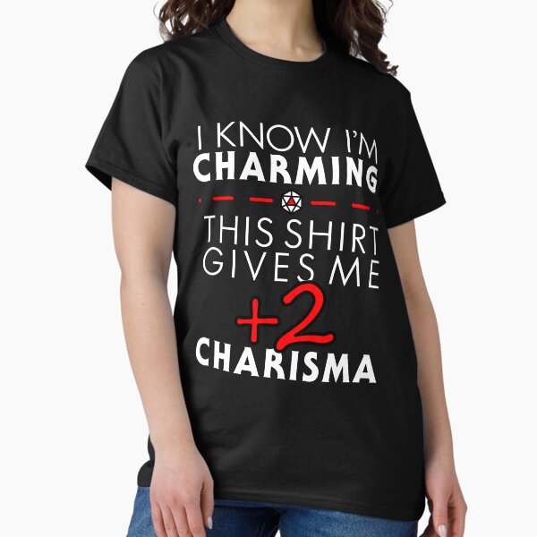Item preview, Charismatic Unisex T-Shirt- Dungeons and Dragons designed and sold by NICHOLAS MULHOLLAND.