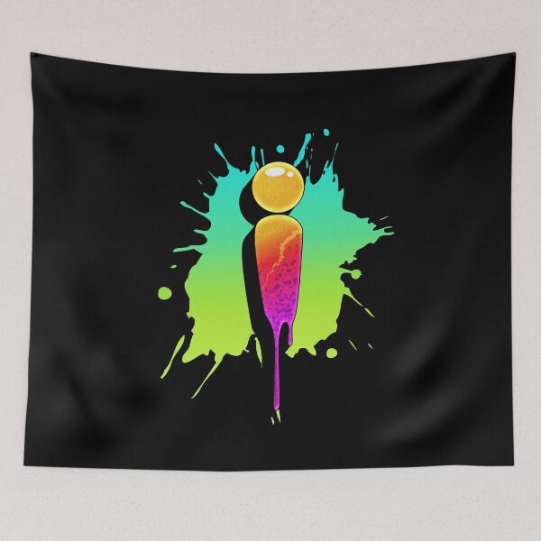 Item preview, Graffiti Letters I Letter Colorful Paint Splash Style designed and sold by ToTheNextLetter.