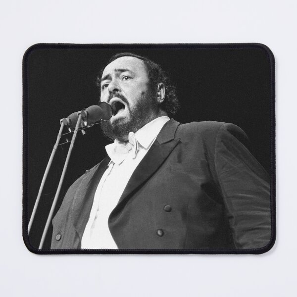 Item preview, Luciano Pavarotti - BW Photograph designed and sold by ConcertImages.