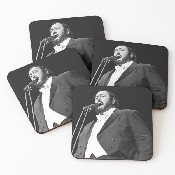 Item preview, Luciano Pavarotti - BW Photograph designed and sold by ConcertImages.
