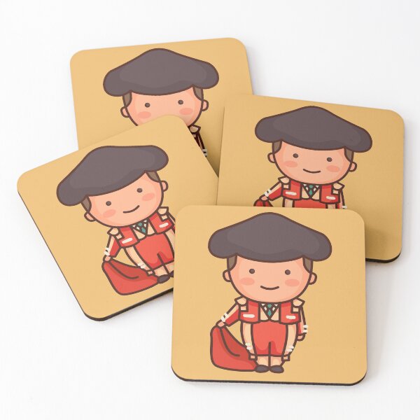 Item preview, Dibujos animados de torero matador español lindo kawaii designed and sold by TwoTenDesign.