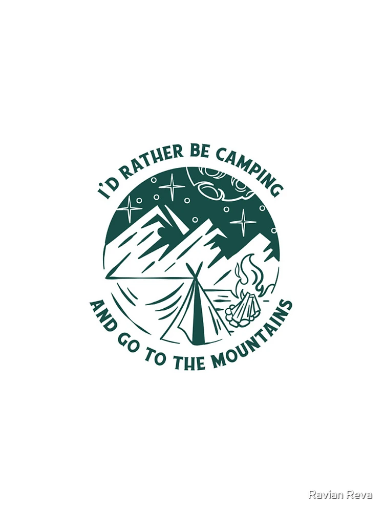 Thumbnail 4 of 4, iPhone Case, I'D RATHER BE CAMPING designed and sold by Ravian Reva.