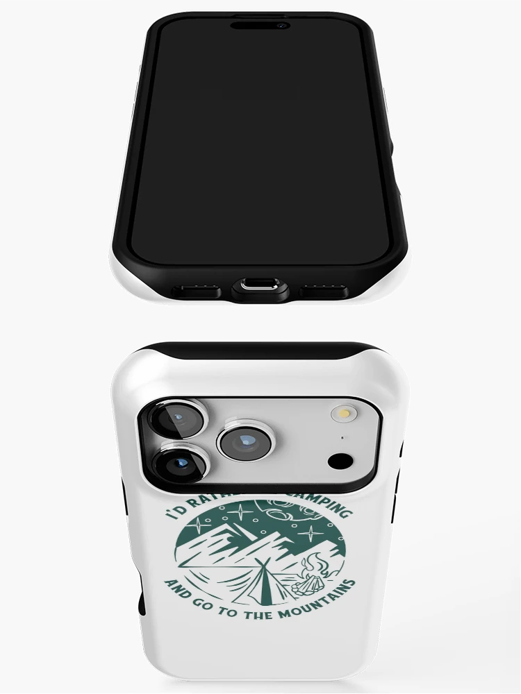 Thumbnail 3 of 4, iPhone Case, I'D RATHER BE CAMPING designed and sold by Ravian Reva.