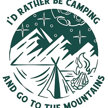 Artwork thumbnail, I'D RATHER BE CAMPING by Ravian Reva