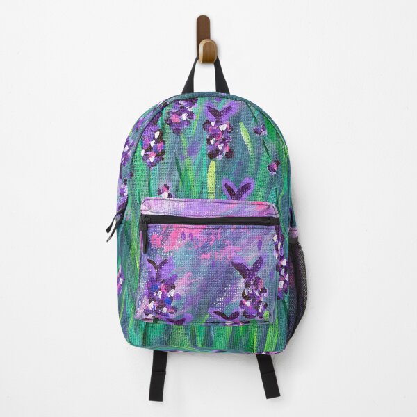 Item preview, Lavender Landscape Acrylic Painting designed and sold by MadeByDiana.