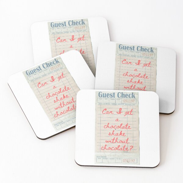 Item preview, Guest Check Can I Get A Chocolate Shake Without Chocolate designed and sold by PODLAVADIA ⭐ ⭐ ⭐ ⭐ ⭐.