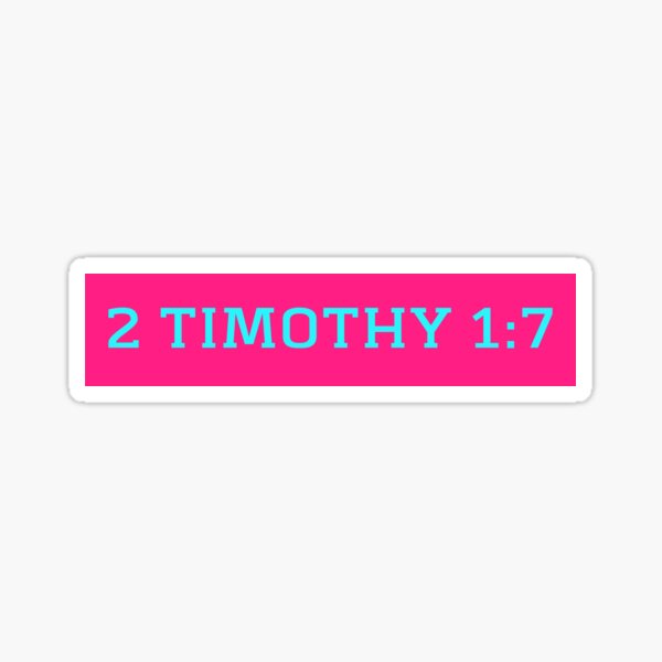 Timothy 1:7 Sticker, Faith stickers, Christian sticker, Religious deca –  Neyastickershop