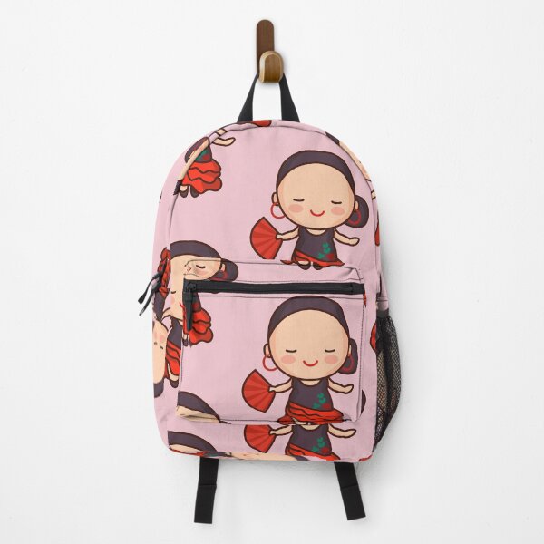 Item preview, Kawaii Cute Spanish Flamenco Dancer Cartoon designed and sold by TwoTenDesign.