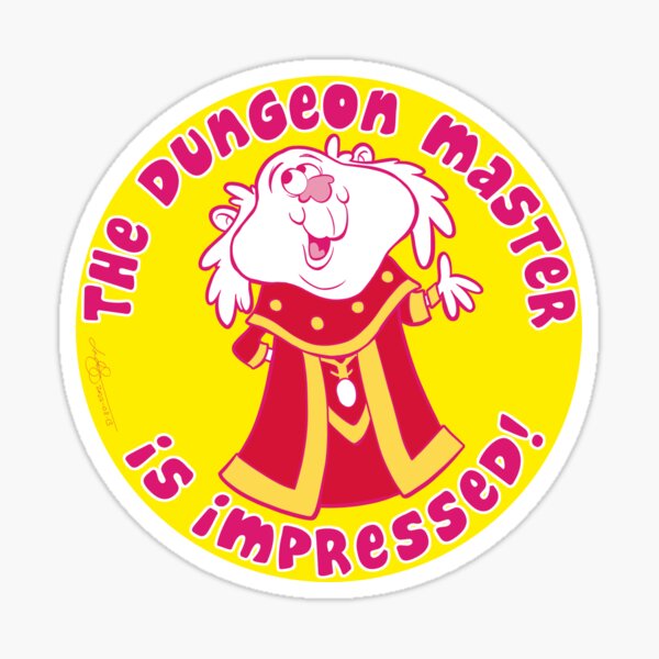 Motivational Monster: The Dungeon Master Is Impressed Sticker