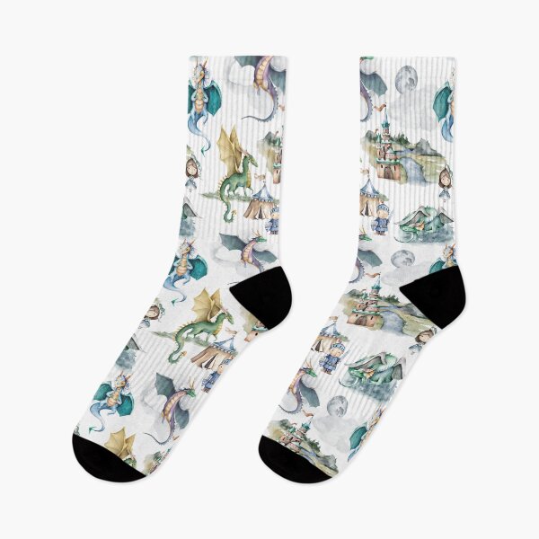 Item preview, Dragons and Knights Print designed and sold by hsiangyc.