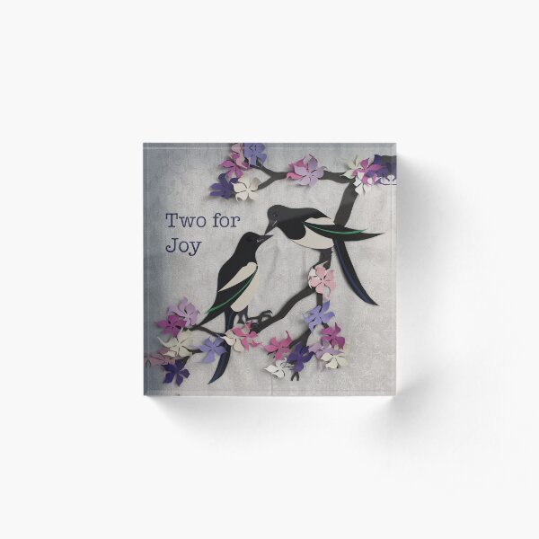 Two for Joy Acrylic Block
