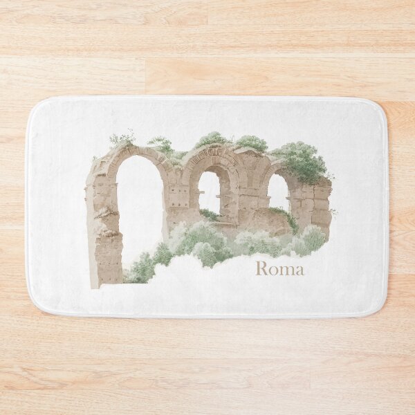 Item preview, Ancient Roman Aqueduct - Watercolor Vintage Architecture designed and sold by anthologies.