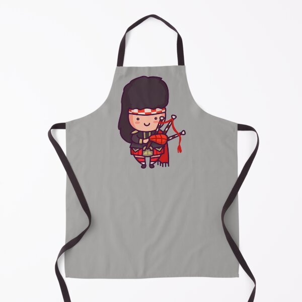 Item preview, Kawaii Cute Scottish Bagpiper Cartoon designed and sold by TwoTenDesign.