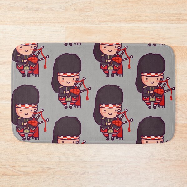 Item preview, Kawaii Cute Scottish Bagpiper Cartoon designed and sold by TwoTenDesign.