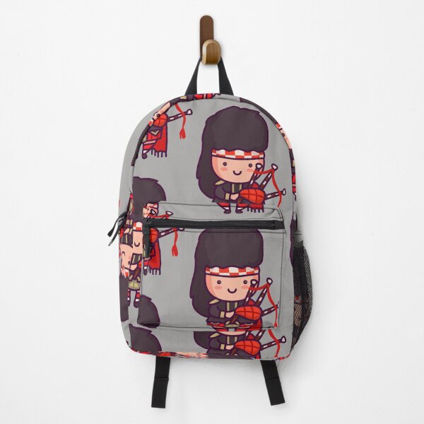 Item preview, Kawaii Cute Scottish Bagpiper Cartoon designed and sold by TwoTenDesign.