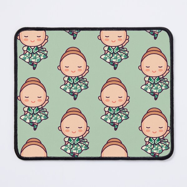 Item preview, Kawaii Cute Scottish Dancer Girl Cartoon designed and sold by TwoTenDesign.