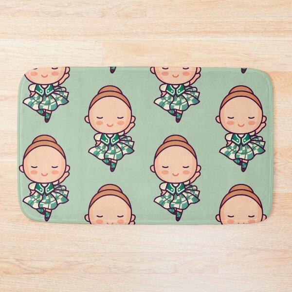 Item preview, Kawaii Cute Scottish Dancer Girl Cartoon designed and sold by TwoTenDesign.