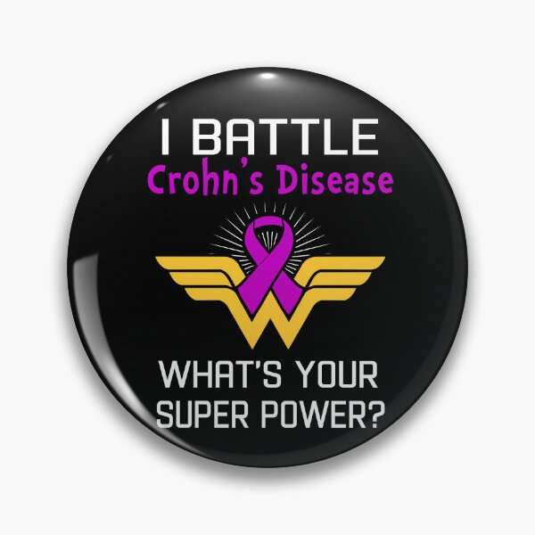 Item preview, Lucho contra la enfermedad de Crohn ¿Cuál es tu superpoder? Apoye los regalos del guerrero de la enfermedad de Crohn designed and sold by Sabfit.