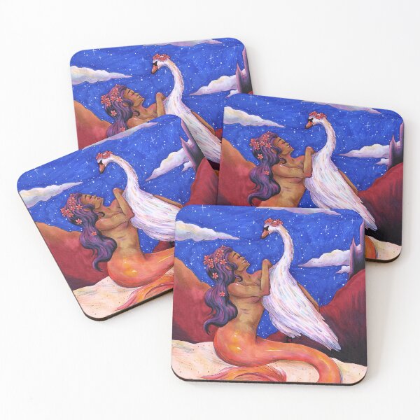 Item preview, The Mermaid and her Swan designed and sold by AvalonUnmuzzled.