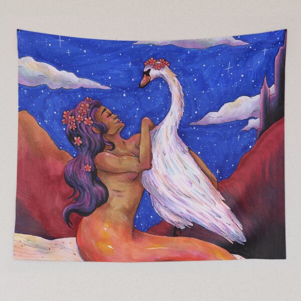 Item preview, The Mermaid and her Swan designed and sold by AvalonUnmuzzled.