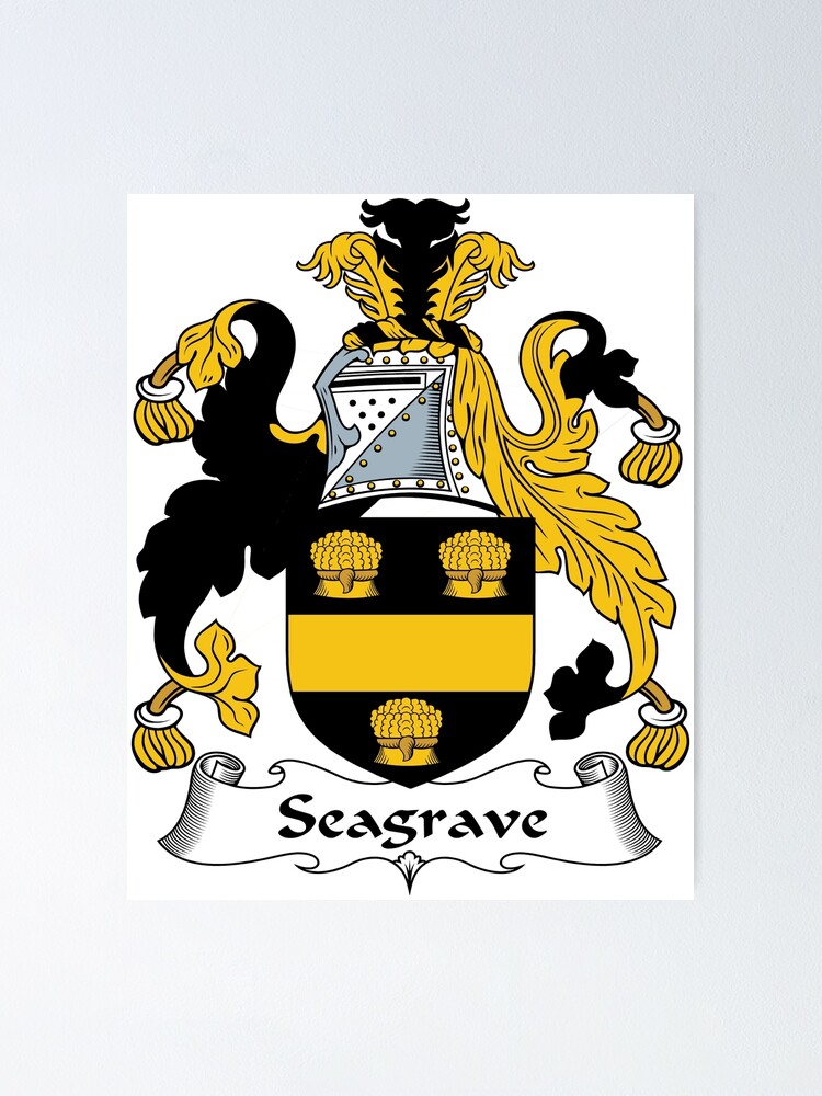 "Seagrave or Seagrove" Poster for Sale by HaroldHeraldry Redbubble