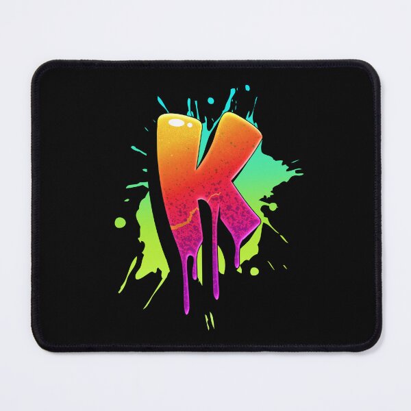 Item preview, Graffiti Letters K Letter Colorful Paint Splash Style designed and sold by ToTheNextLetter.