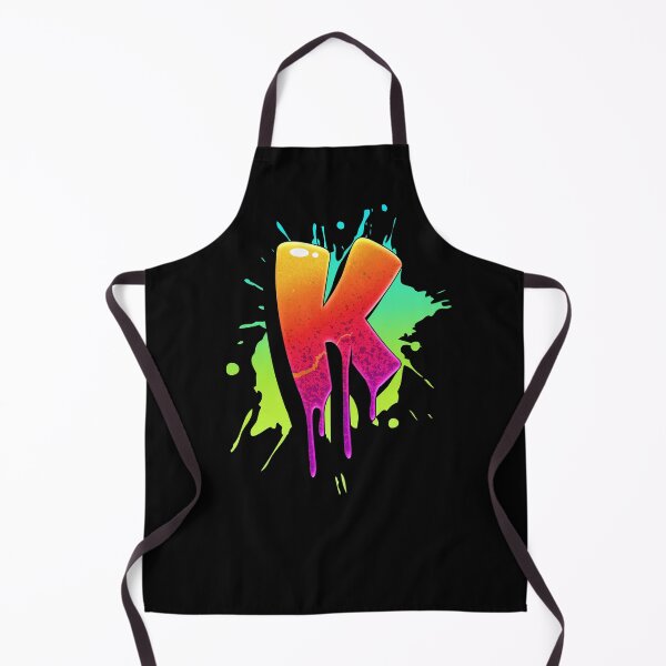 Item preview, Graffiti Letters K Letter Colorful Paint Splash Style designed and sold by ToTheNextLetter.