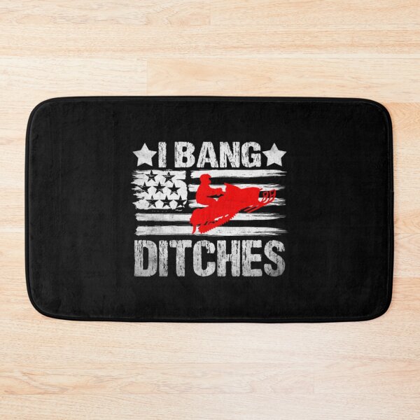 Item preview, Vintage Snowmobile Hoodie I Bang Ditches USA Flag designed and sold by NathanDepay.