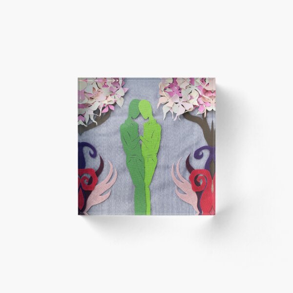 Spring Kiss #1 Acrylic Block