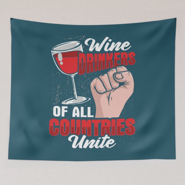 Item preview, Wine Drinker Solidarity Fist Red Wine Lover designed and sold by NathanDepay.