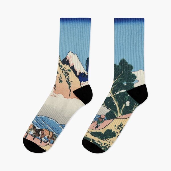 Item preview, The back of Fuji from the Minobu river by Katsushika Hokusai designed and sold by FineJapan.