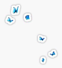 blue butterfliez Sticker