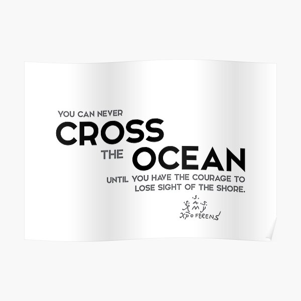 cross the ocean - columbus Poster