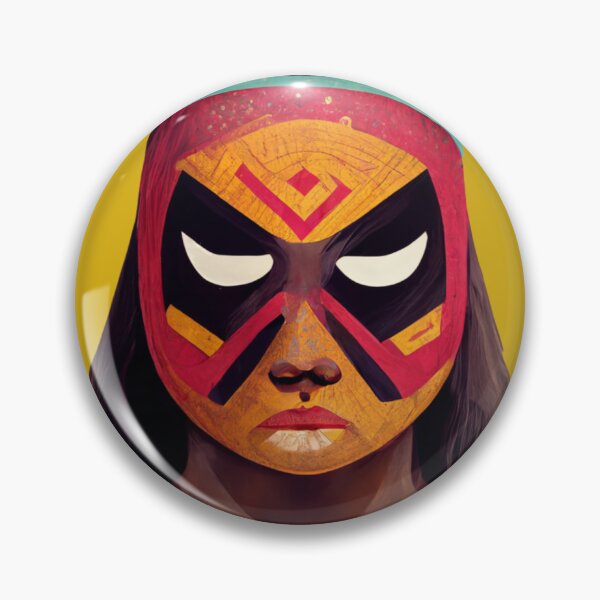 Item preview, Masaai Luchador Warrior Woman designed and sold by Organic Creeps.