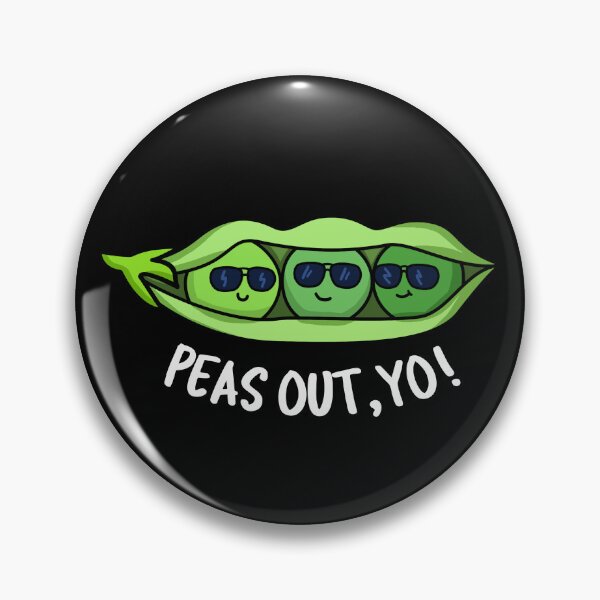 Item preview, Peas Out Yo Funny Peas Puns (Dark BG) designed and sold by punnybone.