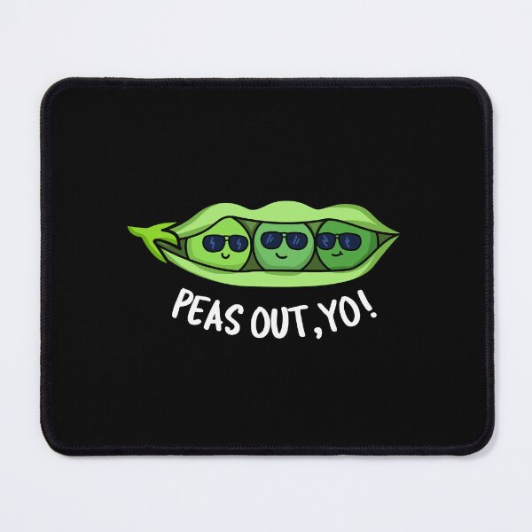 Item preview, Peas Out Yo Funny Peas Puns (Dark BG) designed and sold by punnybone.