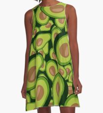 Avocado Collage A-Line Dress