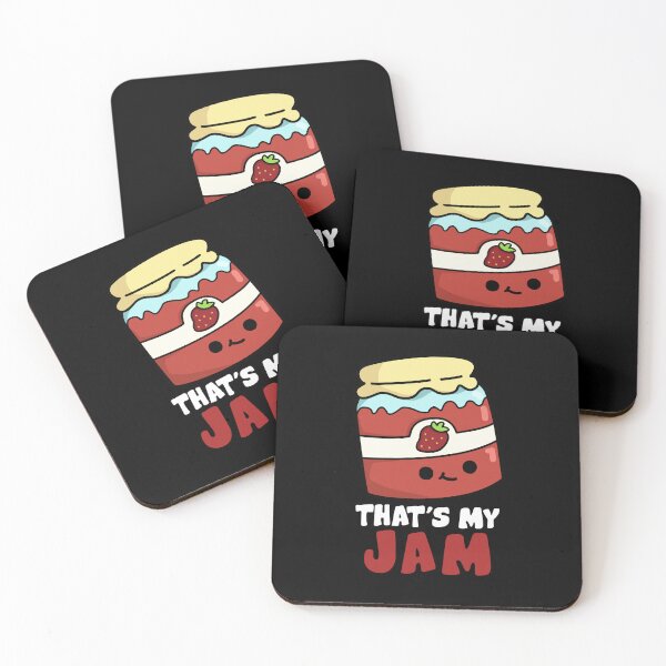 Item preview, That's My Jam Funny Jar of Jam Puns (Dark BG) designed and sold by punnybone.