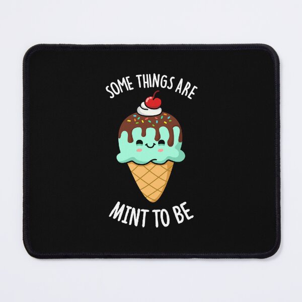 Item preview, Some Things Are Mint To Be Funny Peppermint Puns (Dark BG) designed and sold by punnybone.